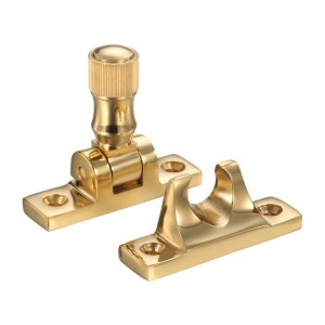 FULTON & BRAY Brighton Pattern Sash Fastener Polished Brass