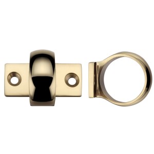 FULTON & BRAY Window Sash Ring Polished Brass