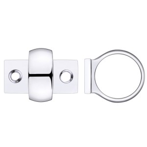 FULTON & BRAY Window Sash Ring Polished Chrome