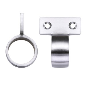 FULTON & BRAY Window Sash Ring Vertical Fix - 28mm dia Satin Chrome