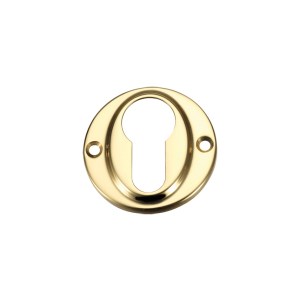 FULTON & BRAY Euro Profile Escutcheon Polished Brass