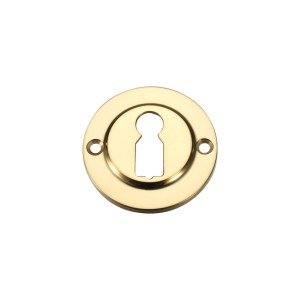 FULTON & BRAY Standard Profile Escutcheon Polished Brass