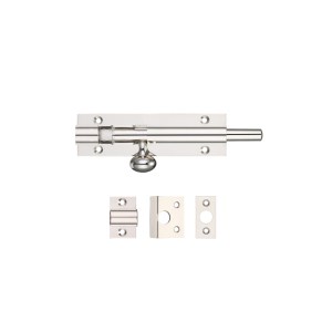 FULTON & BRAY Architectural Barrel Bolt 100mm x 30mm Nickel Plate