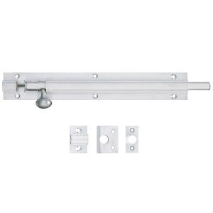 FULTON & BRAY Architectural Barrel Bolt 200mm x 30mm Satin Chrome