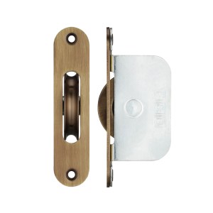 FULTON & BRAY Brass Ball Bearing Pulleys - 2 1/4" Radius Forend Polished Brass