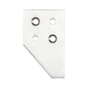 FULTON & BRAY Sash Strike Plate for Sash Stop Satin Chrome