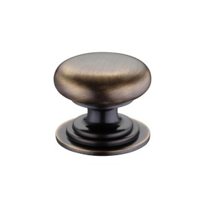FULTON & BRAY Victorian Cupboard Knob 45mm dia. Florentine Bronze
