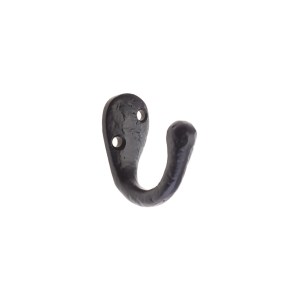FOXCOTE FOUNDRIES Coat Hook - 1.5" Black