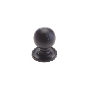 FOXCOTE FOUNDRIES Round Cupboard Knob - 33mm Black