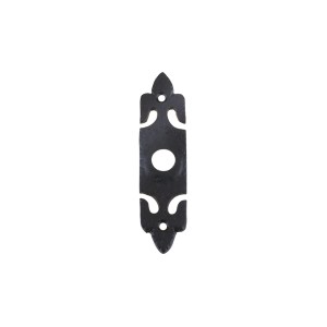 FOXCOTE FOUNDRIES Bell Push with Rectangular Plate - 45mm x 77mm Black