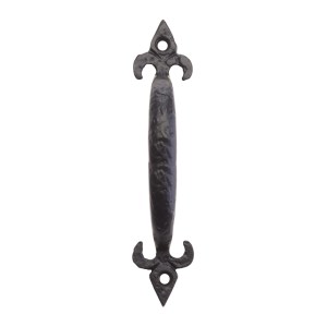FOXCOTE FOUNDRIES Fleur de Lys Pull Handle - 6" Black