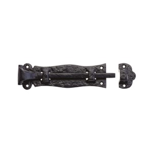 FOXCOTE FOUNDRIES Plain Door Bolt - 4.5" Black