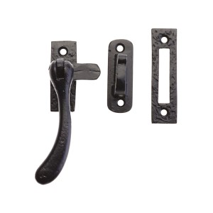 FOXCOTE FOUNDRIES Bulb End Casement Fastener - 4" Black