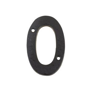 FOXCOTE FOUNDRIES Numeral - No. 0 - 4" Black