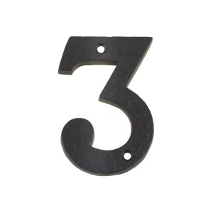 FOXCOTE FOUNDRIES Numeral - No. 3 - 4" Black