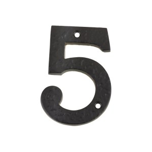 FOXCOTE FOUNDRIES Numeral - No. 5 - 4" Black
