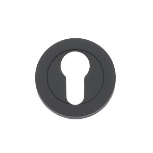 ROSSO MANIGLIE Euro Profile Escutcheon 50mm dia - Oscuro Matt Black Oscuro Matt Black