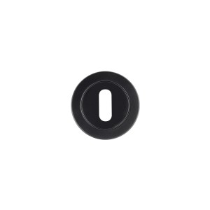 ROSSO MANIGLIE Standard Profile Escutcheon 50mm dia - powder coat black Powder Coat Black