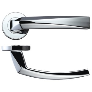 ROSSO MANIGLIE Hydra Lever on Round Rose - Polished Chrome