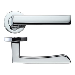 ROSSO MANIGLIE Mensa Lever on Round Rose - Polished Chrome