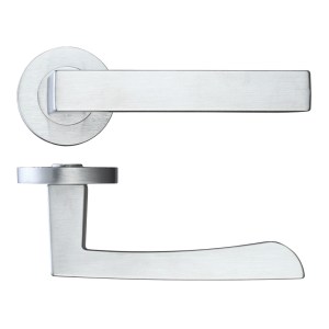 ROSSO MANIGLIE Mensa Lever on Round Rose - Satin Chrome