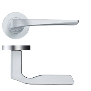 ROSSO MANIGLIE Lyra Lever on Round Rose - Satin Chrome
