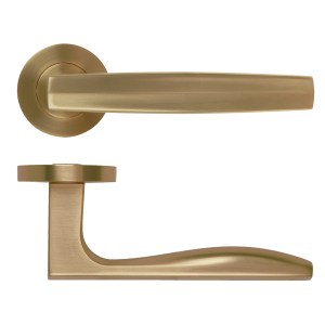 ROSSO MANIGLIE Appenine Lever On Round Rose 50mm x 8mm - Antique Brass