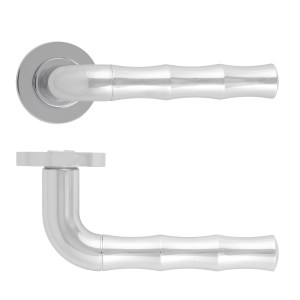 ROSSO MANIGLIE Vasco Lever On Round Rose 50mm x 8mm - Polished Chrome