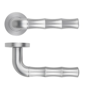 ROSSO MANIGLIE Vasco Lever On Round Rose 50mm x 8mm - Satin Chrome