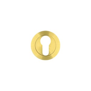 ROSSO TECNICA Euro Profile Escutcheon - Rosso - PVD Satin Brass
