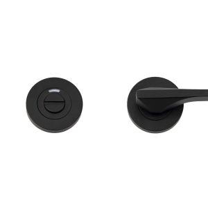 ROSSO TECNICA Accessible Turn & Indicator Release - Round Rose - Powder Coated Black