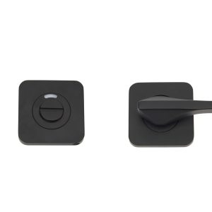 ROSSO TECNICA Accessible Turn & Indicator Release - Square Rose - Powder Coated Black