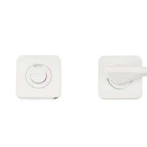 ROSSO TECNICA Accessible Turn & Indicator Release - Square Rose - Powder Coated White