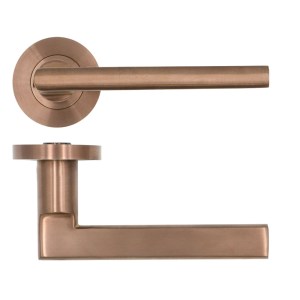 ROSSO TECNICA Varese Lever on Round Rose - PVD Satin Bronze