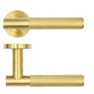 ROSSO TECNICA Orta Lever on Round Rose - PVD Satin Brass