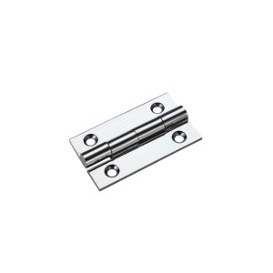 TOP DRAWER FITTINGS Solid Drawn Brass Butt Hinge - 38 x 22 x 1.3mm Polished Chrome
