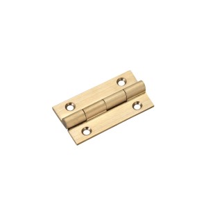 TOP DRAWER FITTINGS Solid Drawn Brass Butt Hinge - 38 x 22 x 1.3mm Satin Brass