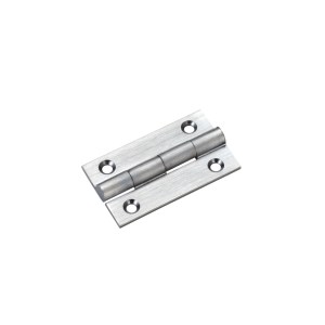 TOP DRAWER FITTINGS Solid Drawn Brass Butt Hinge - 38 x 22 x 1.3mm Satin Chrome