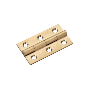 TOP DRAWER FITTINGS Solid Drawn Brass Butt Hinge - 50 x 28 x 1.5mm Satin Brass