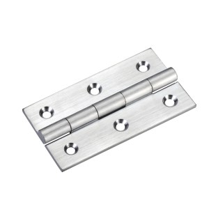 TOP DRAWER FITTINGS Solid Drawn Brass Butt Hinge - 64 x 35 x 2mm Satin Chrome