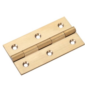 TOP DRAWER FITTINGS Solid Drawn Brass Butt Hinge - 75 x 41 x 2mm Satin Brass