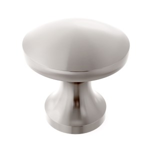 TOP DRAWER FITTINGS Round Cabinet knob 24.2mm Dia. Brushed Nickel Finish