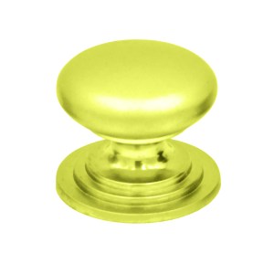 TOP DRAWER FITTINGS Round Cabinet knob 37mm Dia. Brushed Gold Finish