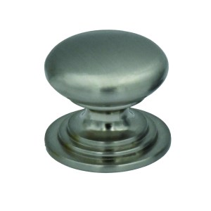 TOP DRAWER FITTINGS Round Cabinet knob 37mm Dia. Brushed Nickel Finish