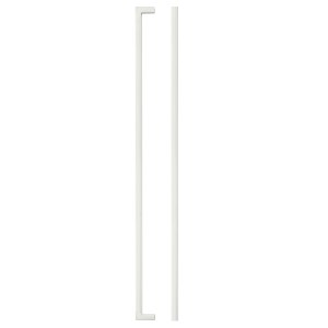 TOP DRAWER FITTINGS Square Block Cabinet handle 448mm CTC Brushed Nickel Finish