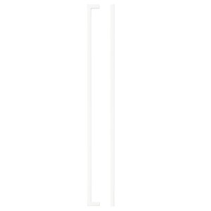 TOP DRAWER FITTINGS Square Block Cabinet handle 448mm CTC Matt White Finish