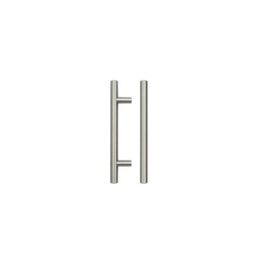 TOP DRAWER FITTINGS T Bar Cabinet handle 96mm CTC, 156mm Total length Brushed Nickel Finish