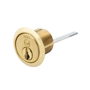 VIER CYLINDERS V10 Universal Rim Cylinder MK1 Polished Brass