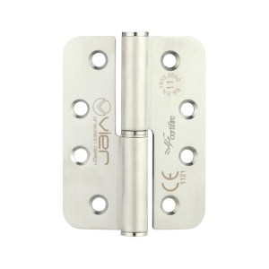 VIER DOOR HARDWARE Grade 11 Lift Off Hinge Stainless Steel - Radius - Grade 201 - 102 x 76 x 3mm - Right Hand Satin Stainless