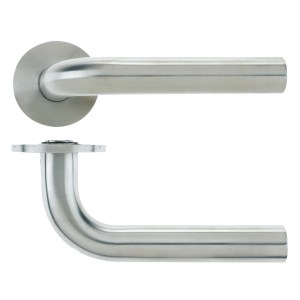 VIER DOOR HARDWARE 21mm Radius Lever Satin Stainless